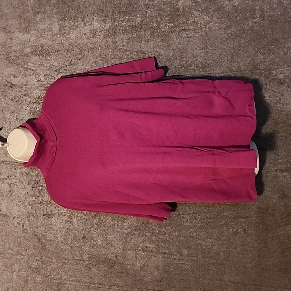 Anne Klein Plus Size Elbow-Sleeve Turtleneck Sweater